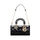 Dior Small Lady D-Joy Bag in Patent Cannage Calfskin - Black