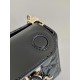 Dior Small Lady D-Joy Bag in Patent Cannage Calfskin - Black