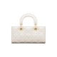 Dior Small Lady D-Joy Bag in Patent Cannage Calfskin - Latte