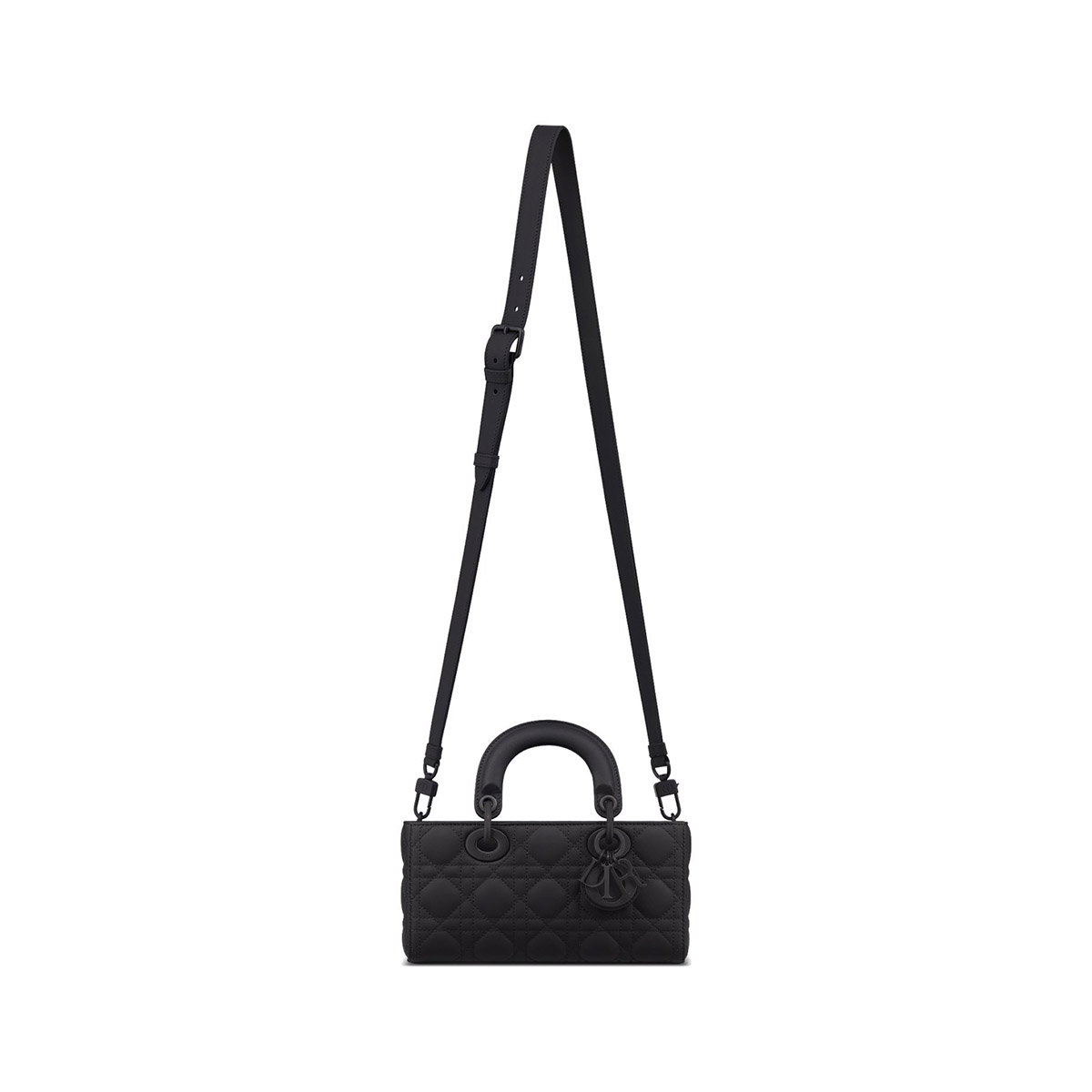 Dior Small Lady D-Joy Bag in Cannage Calfskin - Ultramatte Black 