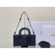 Dior Small Lady D-Joy Bag in Cannage Calfskin - Ultramatte Black 