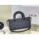 Dior Small Lady D-Joy Bag in Cannage Calfskin - Ultramatte Black 