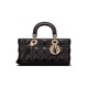 Dior Medium Lady D-Joy Bag in Cannage Lambskin - Black 