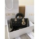 Dior Medium Lady D-Joy Bag in Cannage Lambskin - Black 