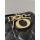 Dior Medium Lady D-Joy Bag in Cannage Lambskin - Black 