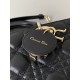 Dior Medium Lady D-Joy Bag in Cannage Lambskin - Black 