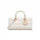 Dior Medium Lady D-Joy Bag in Cannage Lambskin - Latte