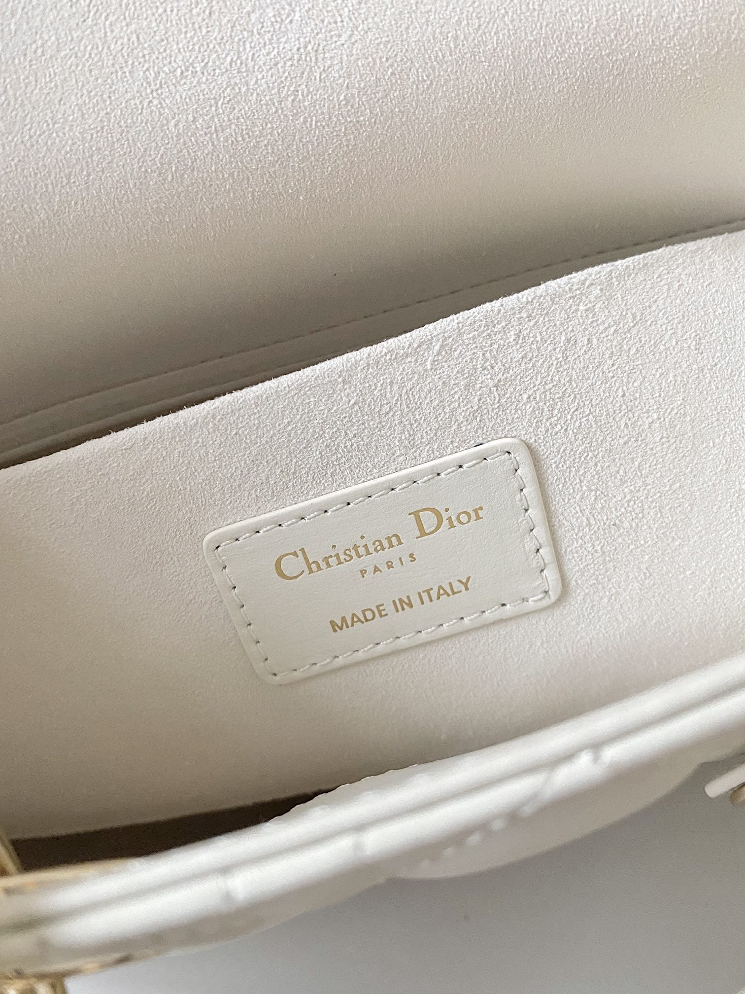 Dior Medium Lady D-Joy Bag in Cannage Lambskin - Latte