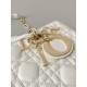 Dior Medium Lady D-Joy Bag in Cannage Lambskin - Latte