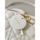 Dior Medium Lady D-Joy Bag in Cannage Lambskin - Latte