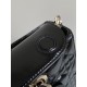 Dior Medium Lady D-Joy Bag in Patent Cannage Calfskin - Black