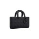 Dior Medium Lady D-Joy Bag in Cannage Calfskin - Ultramatte Black 