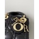 Dior Micro Lady Dior Bag in Cannage Lambskin - Black