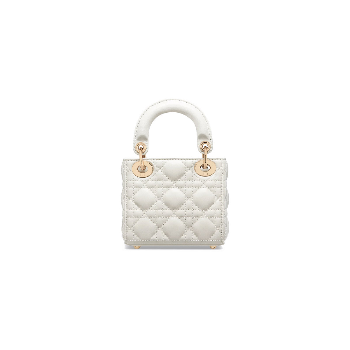 Dior Micro Lady Dior Bag in Cannage Lambskin - Latte