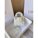 Dior Micro Lady Dior Bag in Cannage Lambskin - Latte