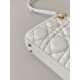 Dior Micro Lady Dior Bag in Cannage Lambskin - Latte