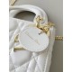 Dior Mini Lady Dior Bag in Cannage Lambskin - Latte