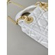 Dior Mini Lady Dior Bag in Cannage Lambskin - Latte