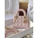 Dior Mini Lady Dior Bag in Cannage Lambskin - Pink