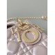 Dior Mini Lady Dior Bag in Cannage Lambskin - Pink