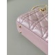 Dior Mini Lady Dior Bag in Cannage Lambskin - Pink