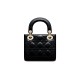 Dior Mini Lady Dior Bag in Patent Cannage Calfskin - Black