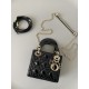 Dior Mini Lady Dior Bag in Patent Cannage Calfskin - Black