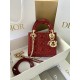 Dior Mini Lady Dior Bag in Patent Cannage Calfskin - Cherry Red