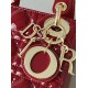 Dior Mini Lady Dior Bag in Patent Cannage Calfskin - Cherry Red