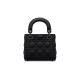 Dior Mini Lady Dior Bag in Cannage Calfskin - Ultramatte Black