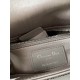 Dior Mini Lady Dior Bag in Strass Cannage Satin - Gray