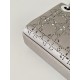 Dior Mini Lady Dior Bag in Strass Cannage Satin - Gray