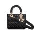 Dior Small Lady Dior Bag in Cannage Lambskin - Black