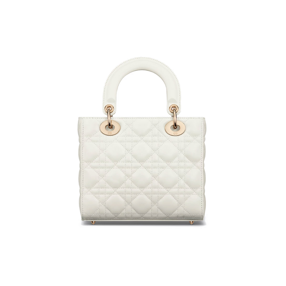 Dior Small Lady Dior Bag in Cannage Lambskin - Latte