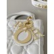 Dior Small Lady Dior Bag in Cannage Lambskin - Latte