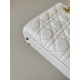 Dior Small Lady Dior Bag in Cannage Lambskin - Latte