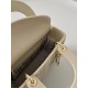 Dior Small Lady Dior Bag in Cannage Lambskin - Sand Colored