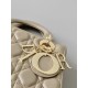 Dior Small Lady Dior Bag in Cannage Lambskin - Sand Colored