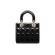 Dior Small Lady Dior Bag in Patent Cannage Calfskin - Black 