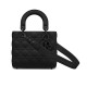 Dior Small Lady Dior Bag in Cannage Calfskin - Ultramatte Black