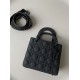 Dior Small Lady Dior Bag in Cannage Calfskin - Ultramatte Black