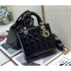 Dior Medium Lady Dior Bag in Patent Cannage Calfskin - Black