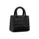 Dior Medium Lady Dior Bag in Cannage Calfskin - Ultramatte Black