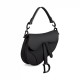 Dior Mini Saddle Bag in Calfskin - Ultramatte Black