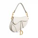 Dior Saddle Bag with Strap in Grained Calfskin - Lattte