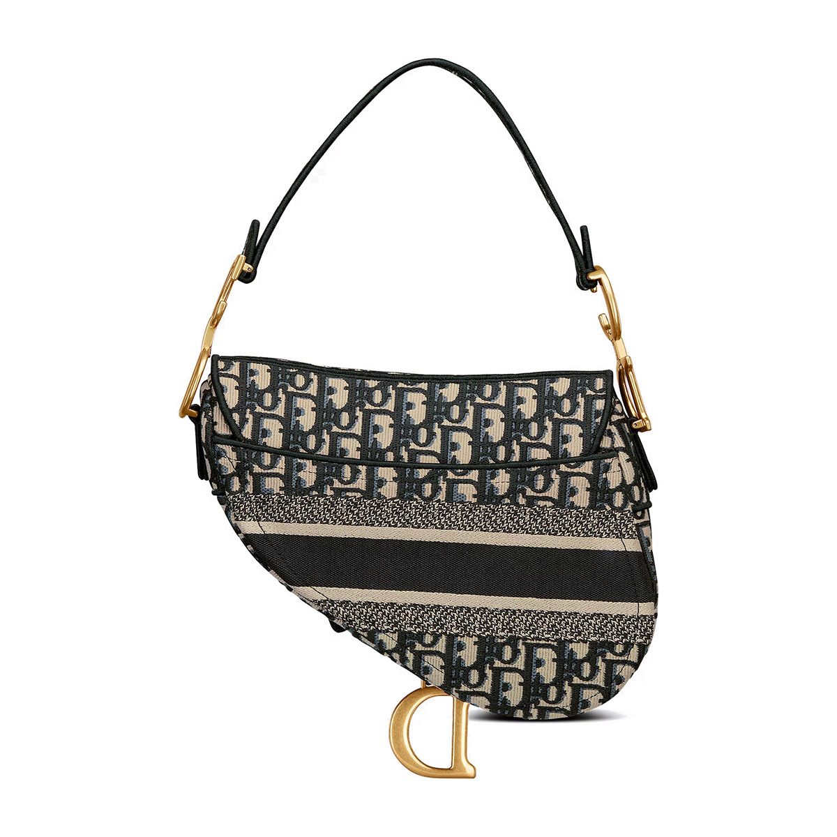 Dior Saddle Bag in Oblique Jacquard - Blue Dior