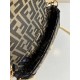 FENDI TIMELESS Baguette Mini Brown FF Jacquard Fabric Bag