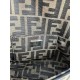 FENDI TIMELESS Baguette Mini Brown FF Jacquard Fabric Bag