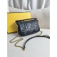 FENDI TIMELESS Baguette Mini Black Nappa Leather Bag With FF Motif