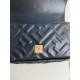 FENDI TIMELESS Baguette Mini Black Nappa Leather Bag With FF Motif